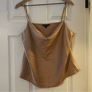 Banana Republic Gold cowl neck camisole Size Large  - NWT